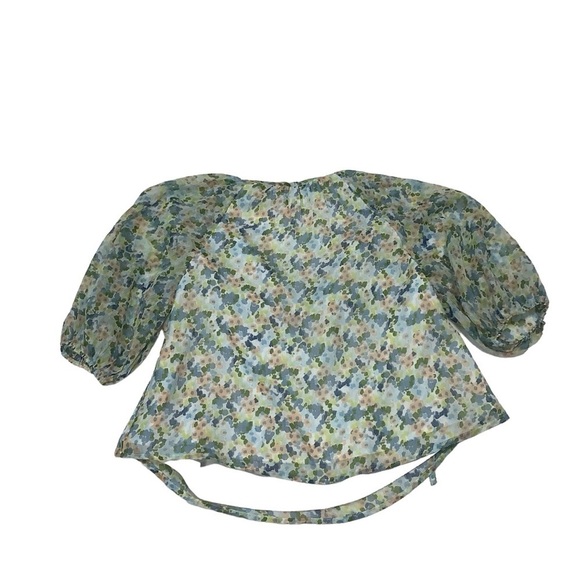 Abercrombie & Fitch Flowy Floral Blouse Sz Small - Picture 5 of 10